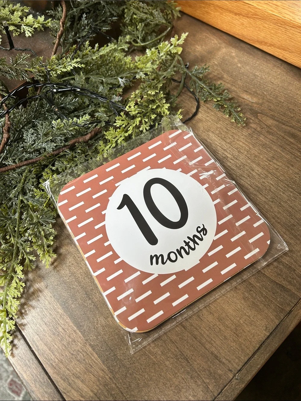 Monthly Milestone Photo Cards - Orange, Green, Blue, Peach